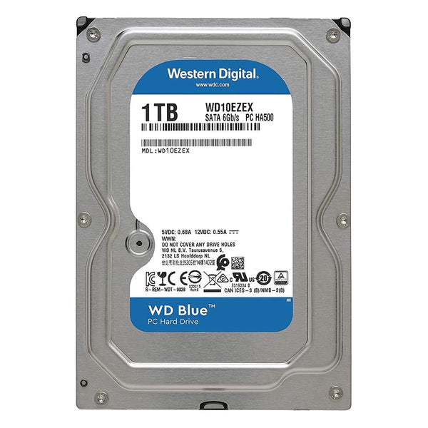 WD Blue 1TB 3.5" SATA Desktop Hard Drive – 7200RPM Internal HDD