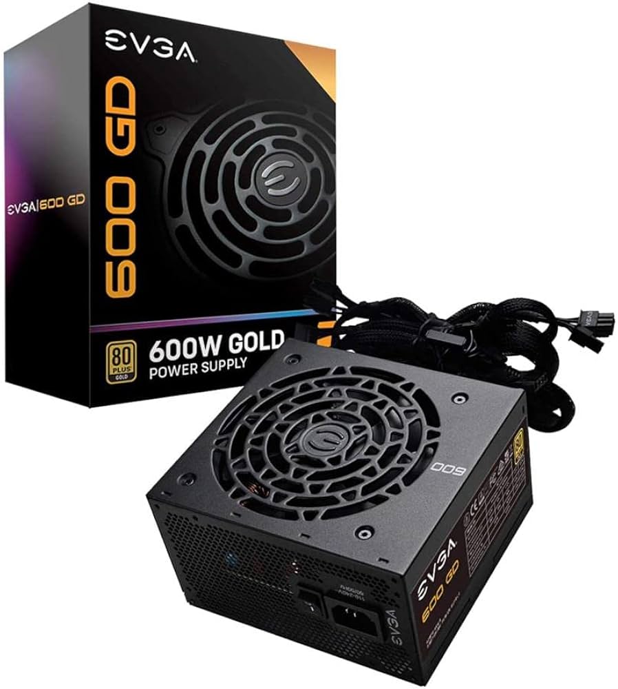 EVGA 600 GD 600W Power Supply ? 80+ Gold Certified High-Efficiency PSU
