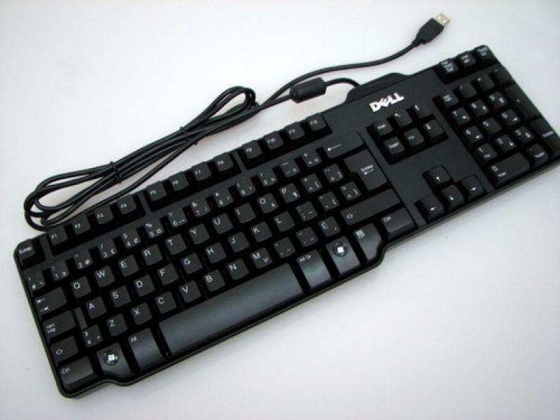 Branded OEM Dell Genuine Black Wired Keyboard