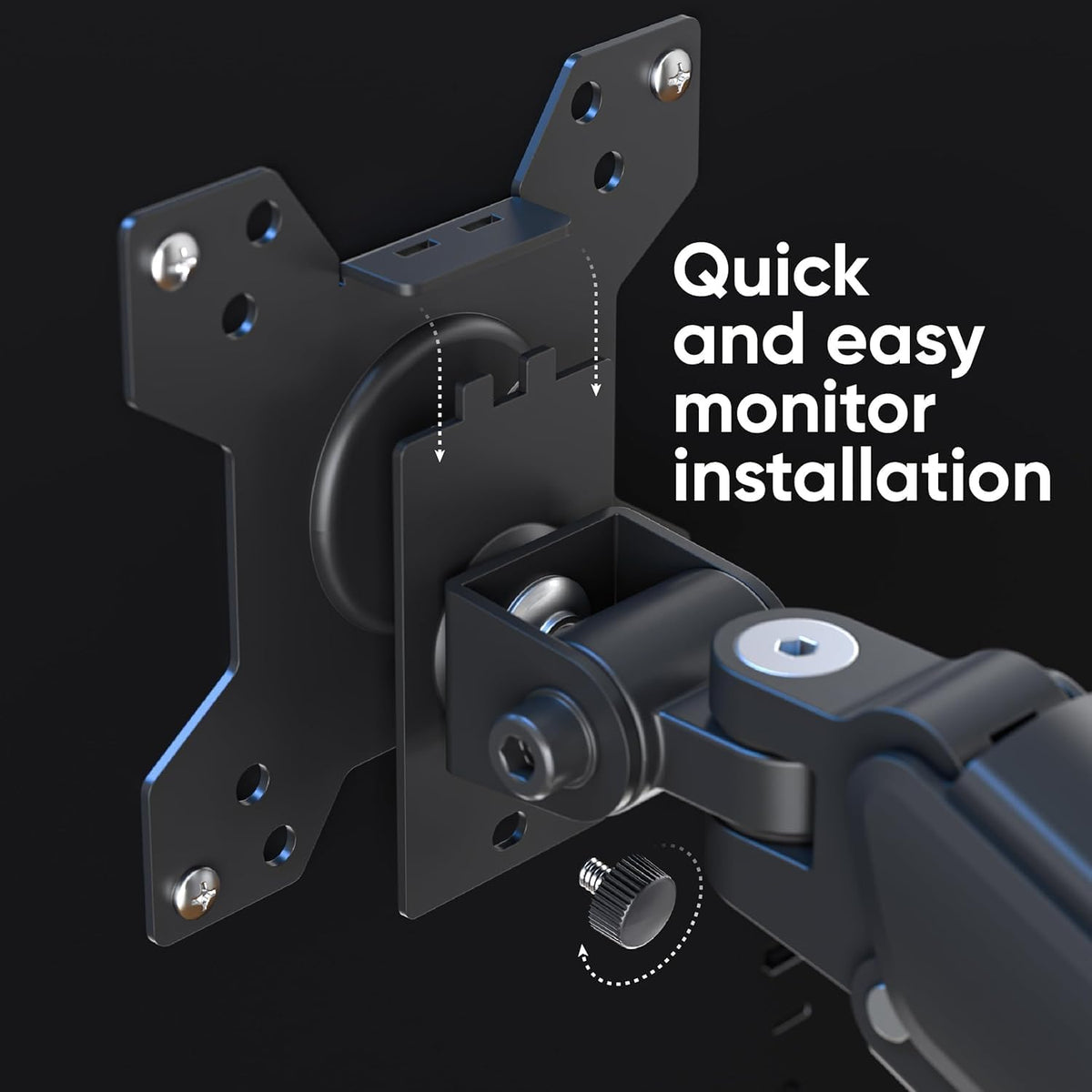 Xtrike Me HT-20 Single Monitor Desk Mount Stand Arm for TV and Monitor 13 to 32 Inches/UP to 9 kg