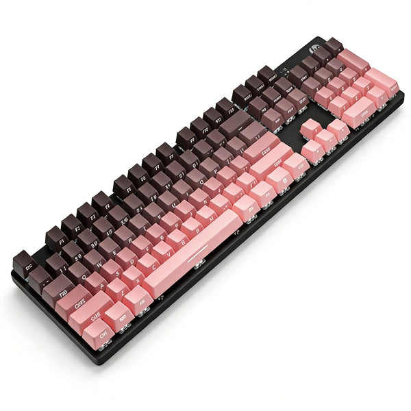 HP GK400F Mechanical Gaming Keyboard, 104 Keys Wired Keyboard with Brown Switches, Mixed Lighting