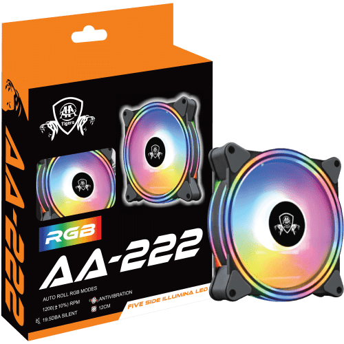 AA-222 FIVE SIDE RING STILL RGB CASE FAn
