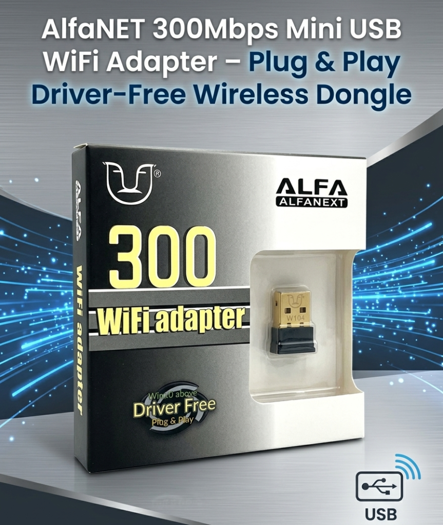 USB ALFA Mini Wireless WiFi Adapter Dongle 300Mbps USB 2.0 Wireless Network Card for PC