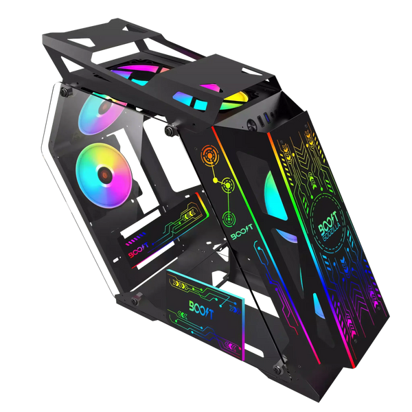 BOOST-GODZiLA-GAMiNG-PC-CASE-BLACK-WITHOUT-FAN