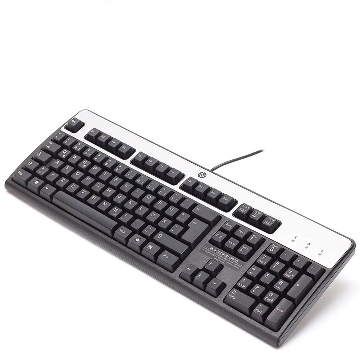 hp silver Black keyboard