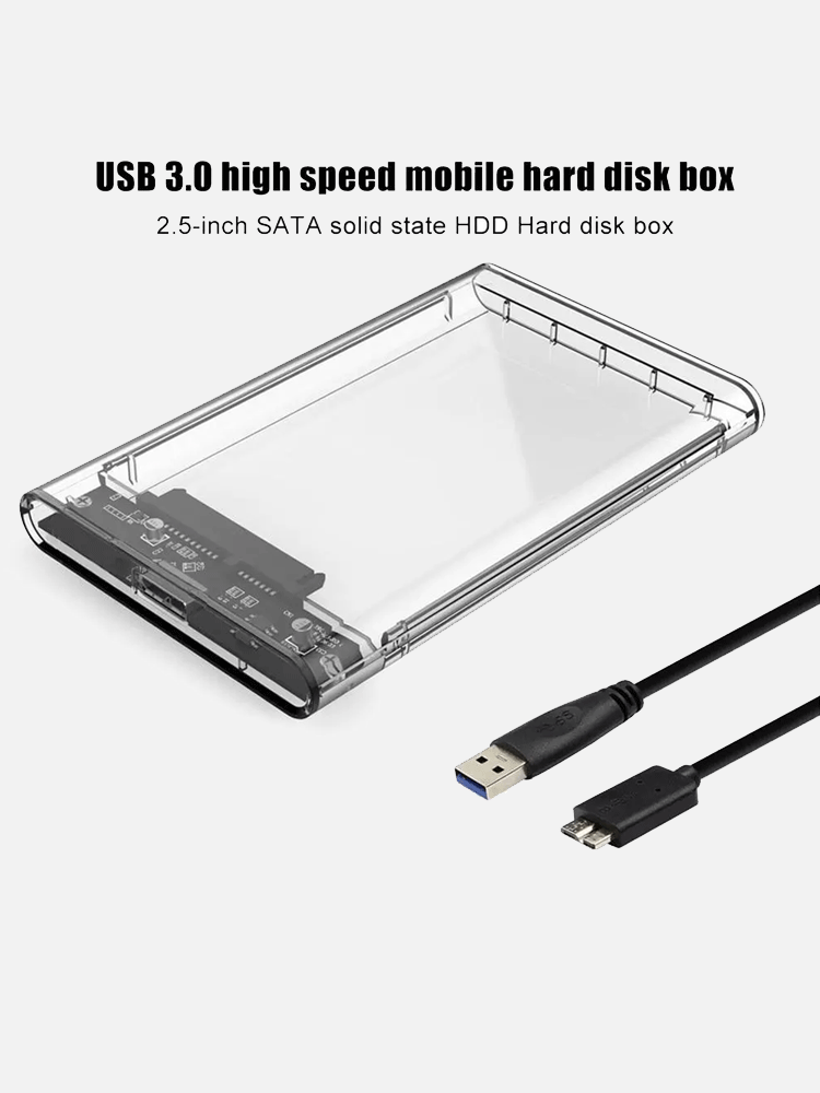 Speed-X HD-2025U3 2.5″ SATA III HDD Enclosure | USB 3.0 6Gbps Crystal Case