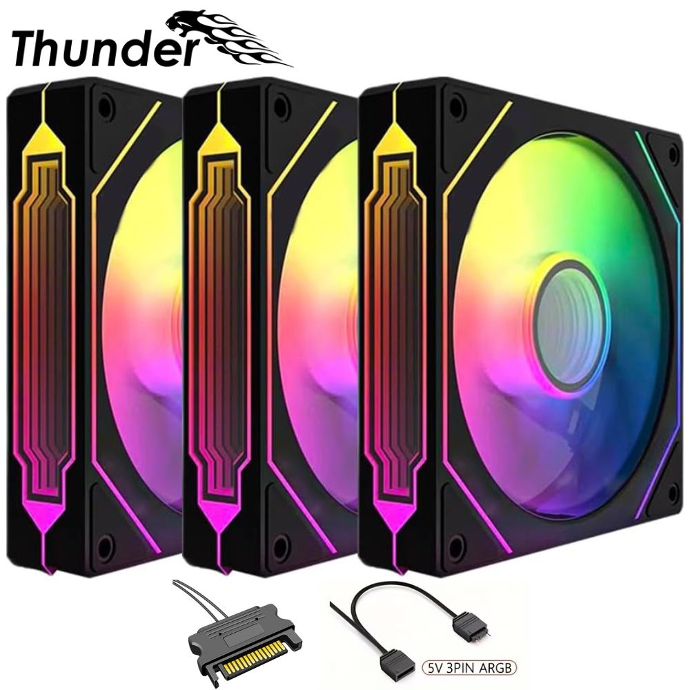 THUNDER FLURRY iNFiNiTY ARGB FAN TCS-i27B Black (3 Fans KiT)