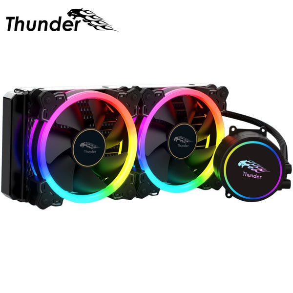 Thunder Mistral 240mm ARGB AIO CPU Cooler New (black)
