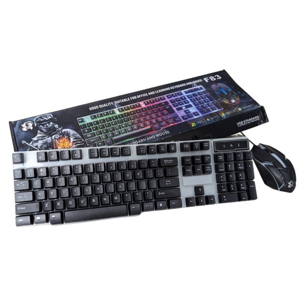 RGB Backlight Gaming Keyboard and Mouse F83