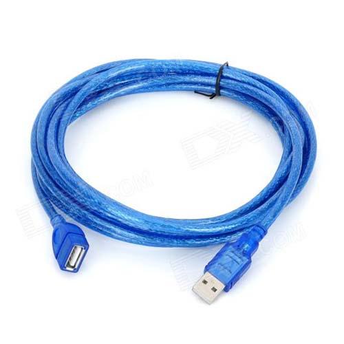 USB 2.0 Extension Cable 3M (Crystal) | Male to Female (Imported Cable)